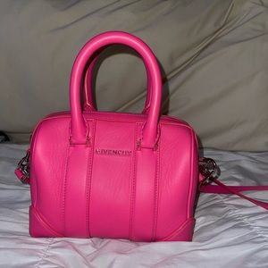 GIVENCHY Lucrezia mini hot pink shoulder bag with strap